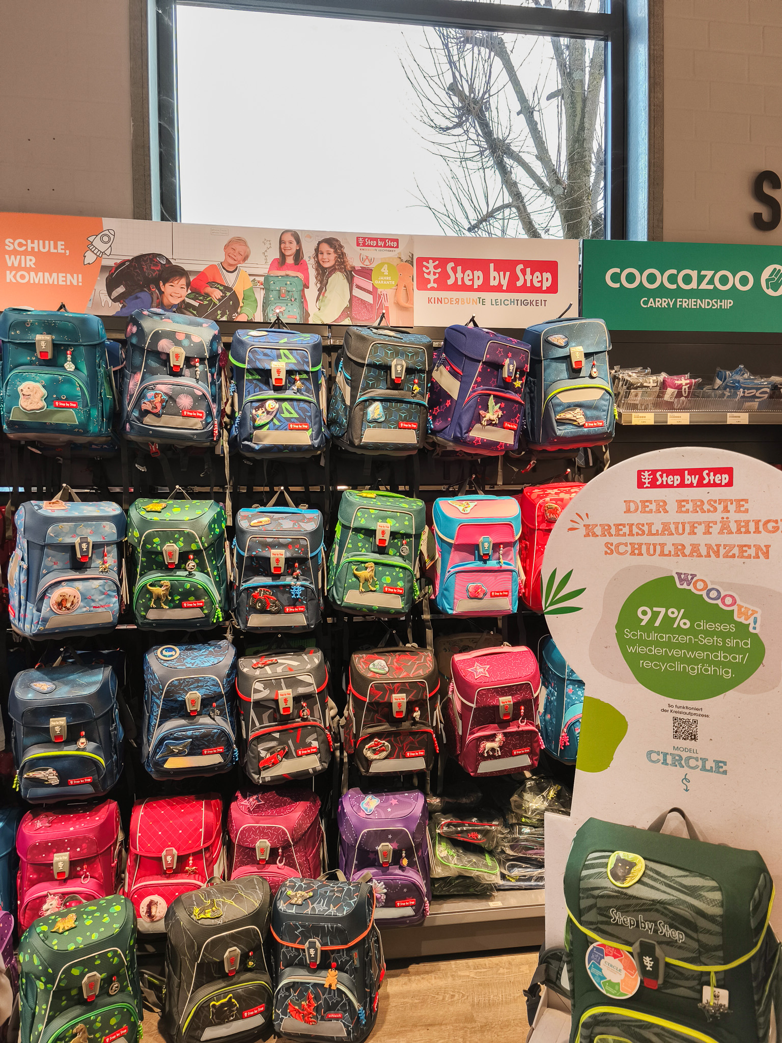 verschiedene Schulranzenmodelle