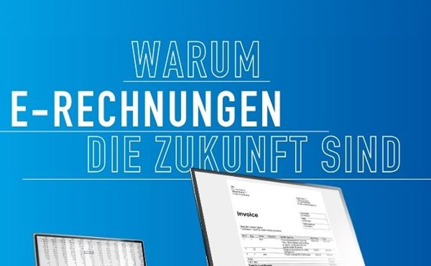 Monitor mit Rechnung in elektronischer Form